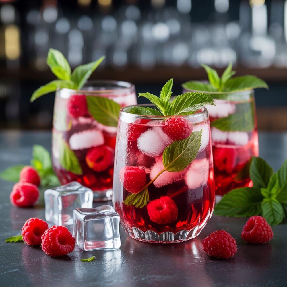 drink z malinami