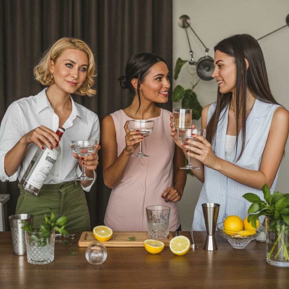 elegancki bar z koktajlami