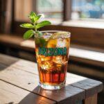 kolorowe drinki na barze