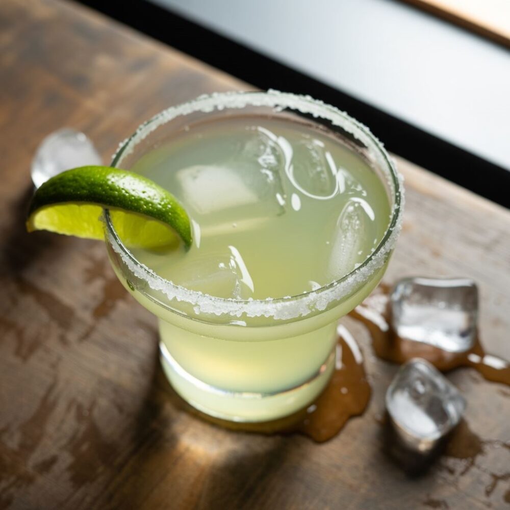 limonka przy drinku margarita