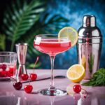 świeże wiśnie na stole