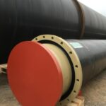 Element magistrali grzewczej przygotowany do transportu